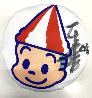 ★NEW★日刊スポーツ杯＆ニッカン・コム杯優勝！4492本多　宏和選手サイン入りターンマーク坊やクッション