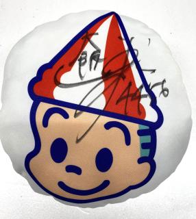 ★NEW★クイーンズクライマックス賞金女王戦優勝！4456鎌倉　涼選手サイン入りターンマーク坊やクッション