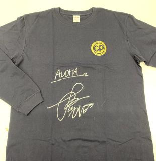 4320峰　竜太選手サイン入りグランプリロングTシャツ（ネイビー）
