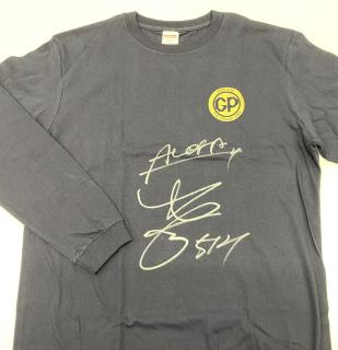 5121定松　勇樹選手サイン入りグランプリロングTシャツ（ネイビー）