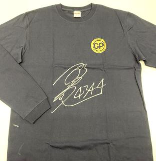 4344新田　雄史選手サイン入りグランプリロングTシャツ（ネイビー）