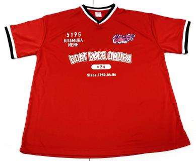 ★NEW★5195北村　寧々選手Omu女オリジナルTシャツ【Mサイズ/赤】※サインなし