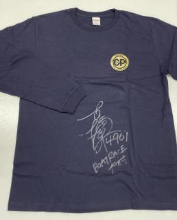 ★NEW★4961西橋　奈未選手サイン入りグランプリロングTシャツ（ネイビー・Lサイズ）