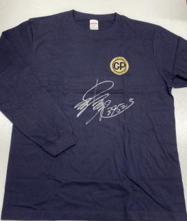 ★NEW★3952中澤　和志選手サイン入りグランプリロングTシャツ（ネイビー・Lサイズ）