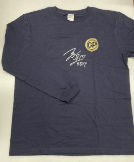 ★NEW★4504前田　将太選手サイン入りグランプリロングTシャツ（ネイビー・Lサイズ）