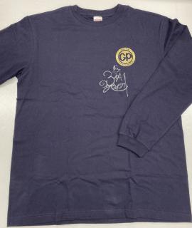 ★NEW★4571菅　章哉選手サイン入りグランプリロングTシャツ（ネイビー・Lサイズ）