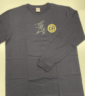 ★NEW★4371西山　貴浩選手サイン入りグランプリロングTシャツ（ネイビー・Lサイズ）