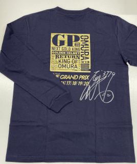 ★NEW★3779原田　幸哉選手サイン入りグランプリロングTシャツ（ネイビー・Lサイズ）