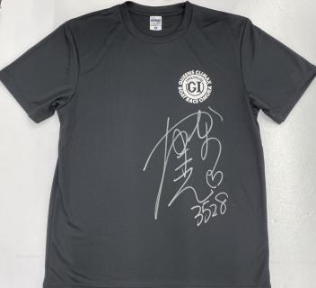 ★NEW★3528笠野　友紀恵選手サイン入りクイーンズクライマックスTシャツ【黒：Lサイズ】