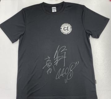 ★NEW★4408仁科　さやか選手サイン入りクイーンズクライマックスTシャツ【黒：Lサイズ】