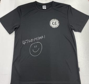 ★NEW★4720西澤　日花里選手サイン入りクイーンズクライマックスTシャツ【黒：Lサイズ】