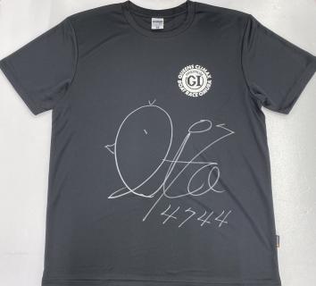 ★NEW★4744伊藤　玲奈選手サイン入りクイーンズクライマックスTシャツ【黒：Lサイズ】