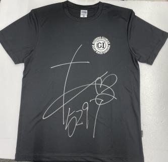 ★NEW★5297南　彩寧選手サイン入りクイーンズクライマックスTシャツ【黒：Lサイズ】