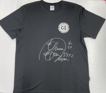 ★NEW★5342原村　百那選手サイン入りクイーンズクライマックスTシャツ【黒：Lサイズ】